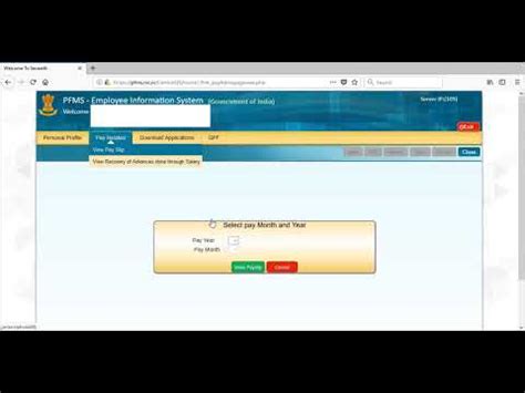 How can central government employees download their payslip .